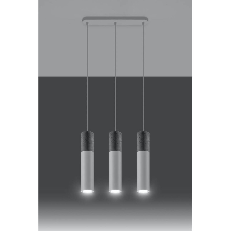Lampa Wisząca Borgio 3 Biały SL.0649 Sollux