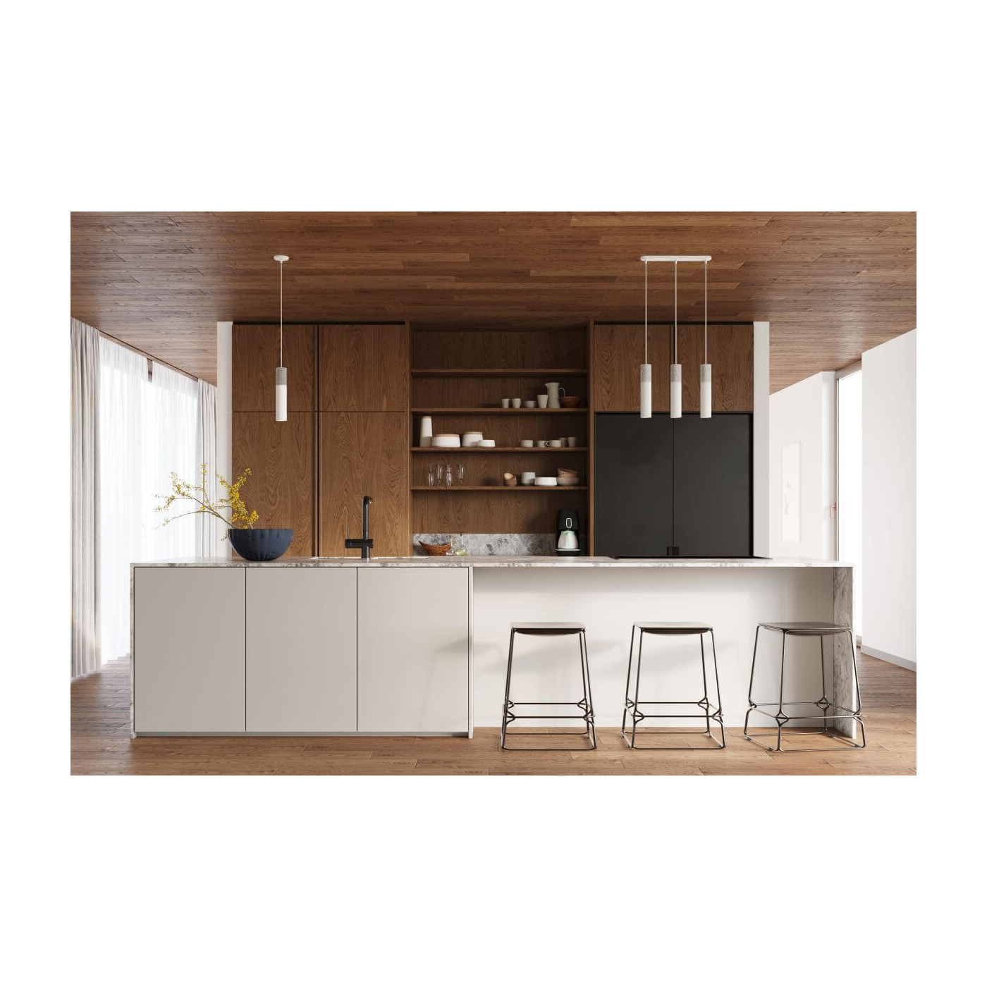 Lampa Wisząca Borgio 3 Biały SL.0649 Sollux