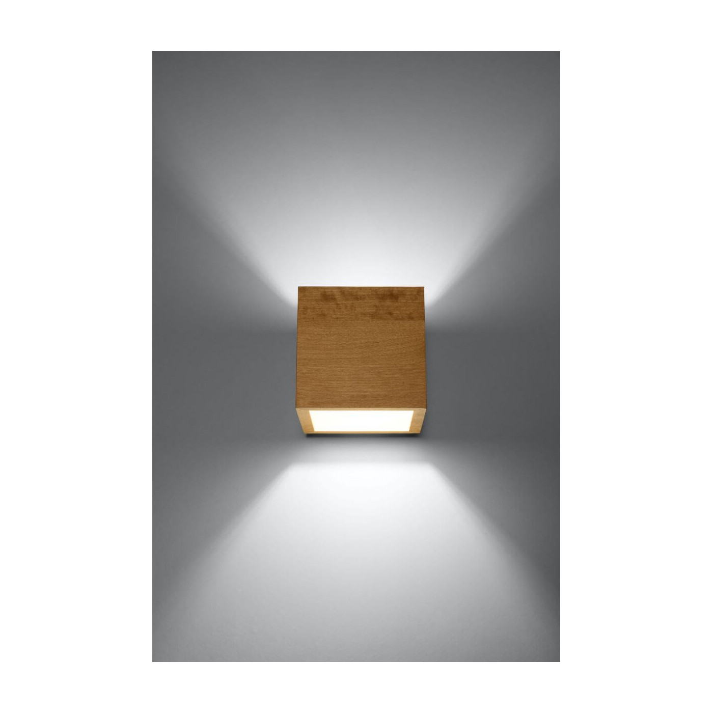 Kinkiet Quad Naturalne Drewno SL.0491 Sollux