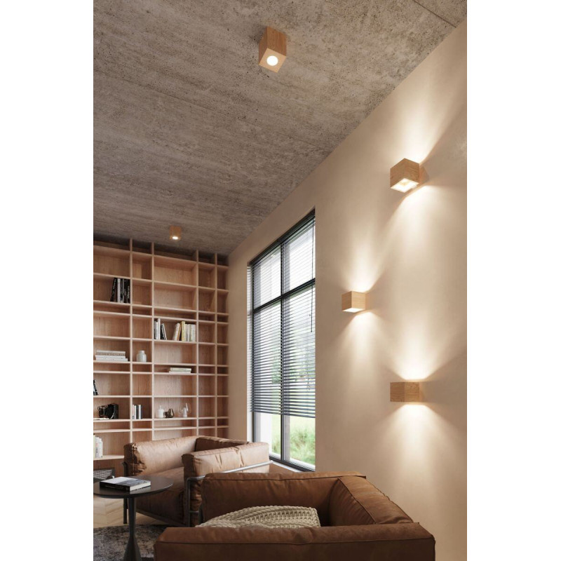 Kinkiet Quad Naturalne Drewno SL.0491 Sollux