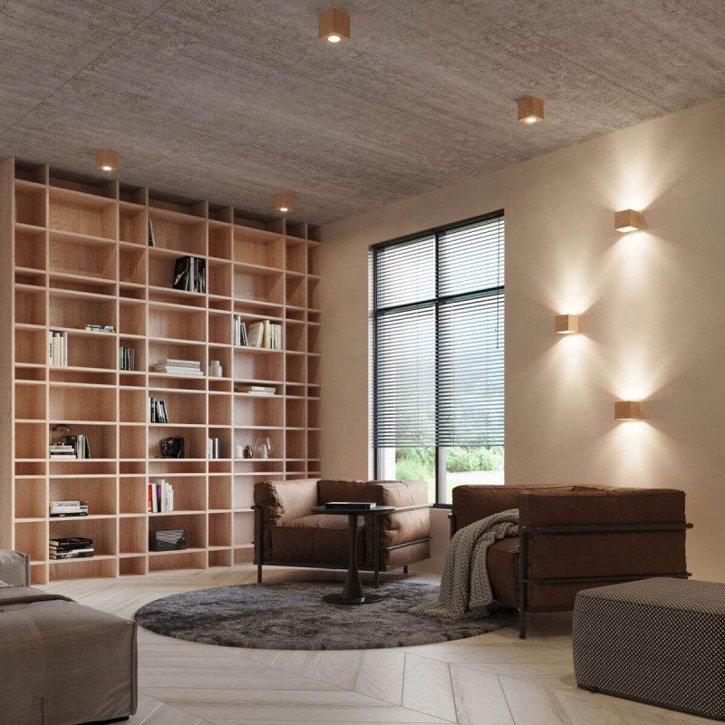 Kinkiet Quad Naturalne Drewno SL.0491 Sollux