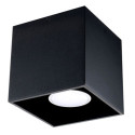 Plafon QUAD 1 Czarny SL.0022 Sollux