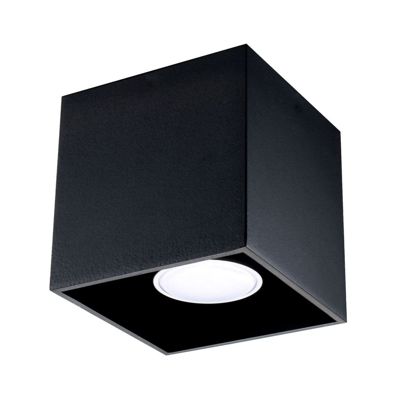 Plafon QUAD 1 Czarny SL.0022 Sollux