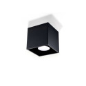 Plafon QUAD 1 Czarny SL.0022 Sollux