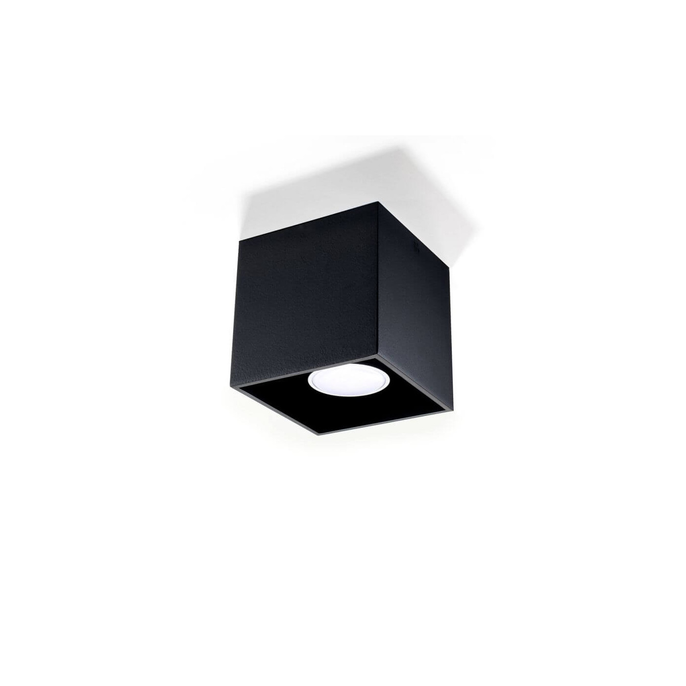 Plafon QUAD 1 Czarny SL.0022 Sollux