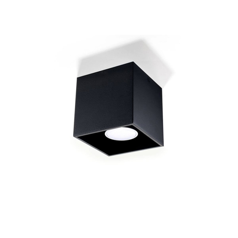 Plafon QUAD 1 Czarny SL.0022 Sollux