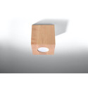 Plafon Quad Naturalne Drewno SL.0493 Sollux
