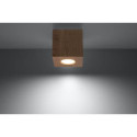 Plafon Quad Naturalne Drewno SL.0493 Sollux