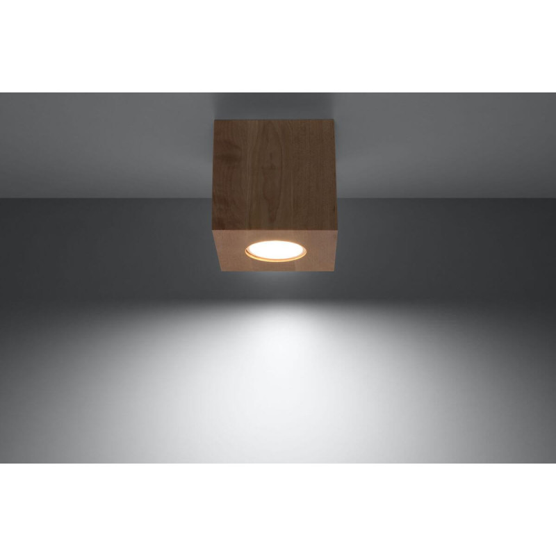 Plafon Quad Naturalne Drewno SL.0493 Sollux