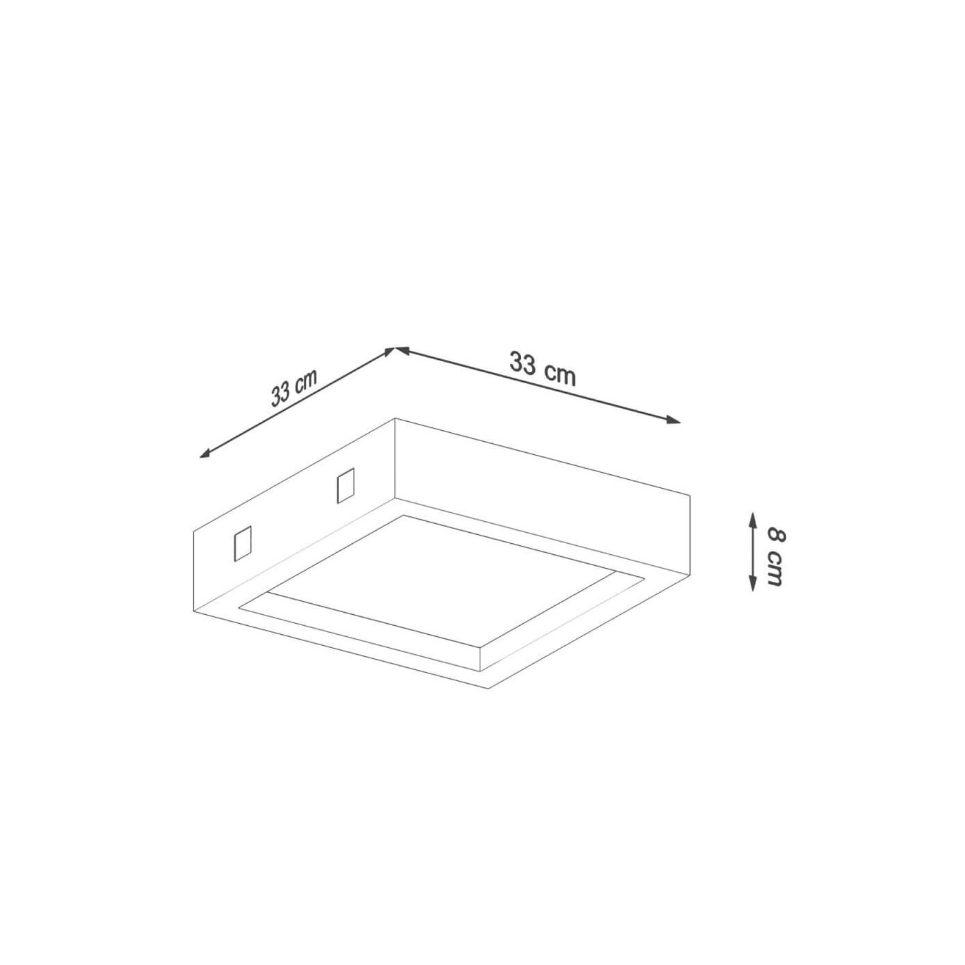 Plafon Riza Beton SL.0995 Sollux