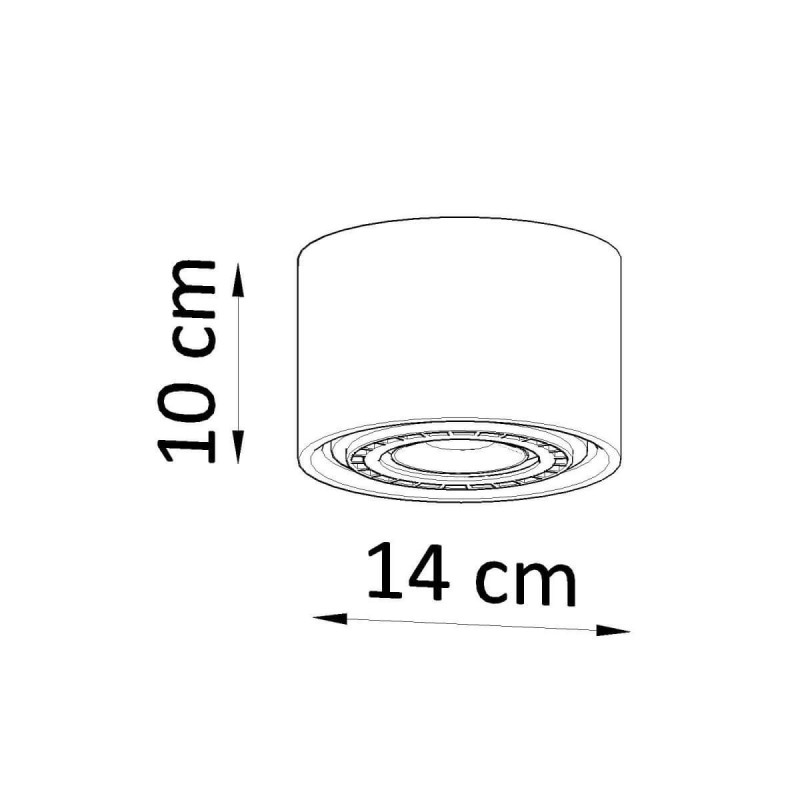 Plafon Basic 1 Drewno SL.0913 Sollux