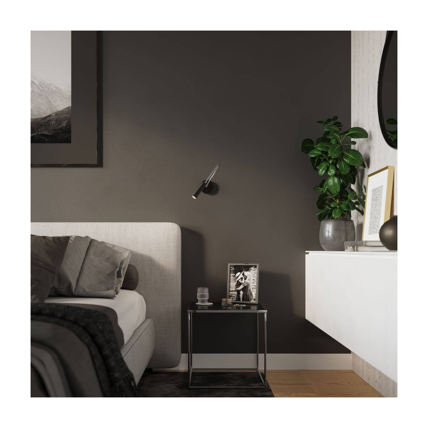 Kinkiet Axil Czarny SL.0910 Sollux