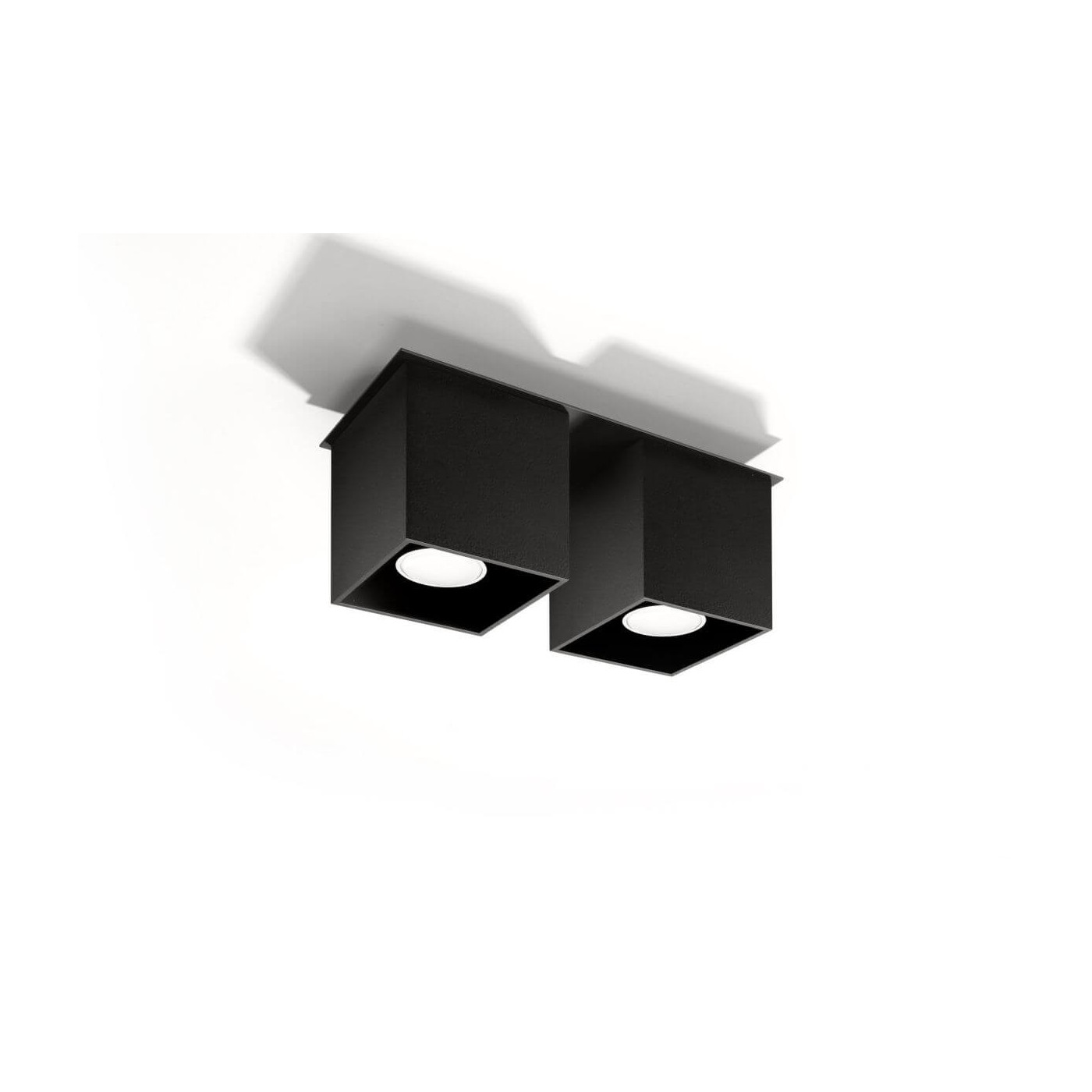 Plafon Quad 2 Czarny SL.0063 Sollux