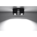 Plafon Quad 2 Czarny SL.0063 Sollux
