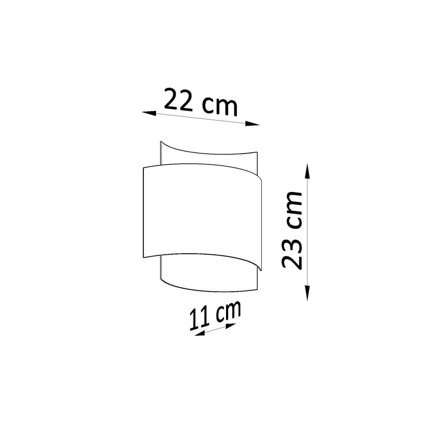 Kinkiet Impact Czarny SL.0858 Sollux