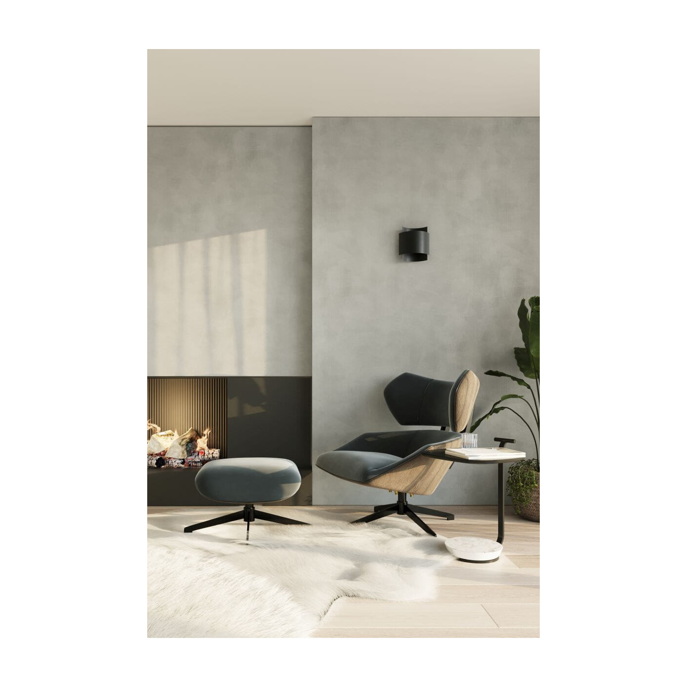 Kinkiet Impact Czarny SL.0858 Sollux