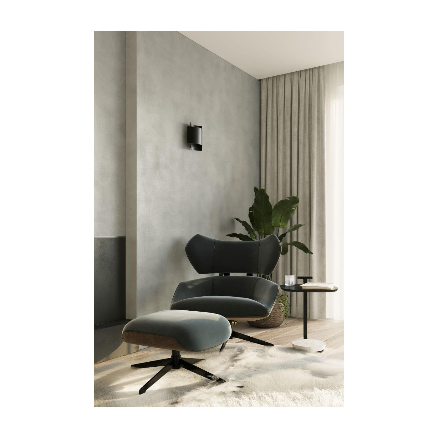 Kinkiet Impact Czarny SL.0858 Sollux