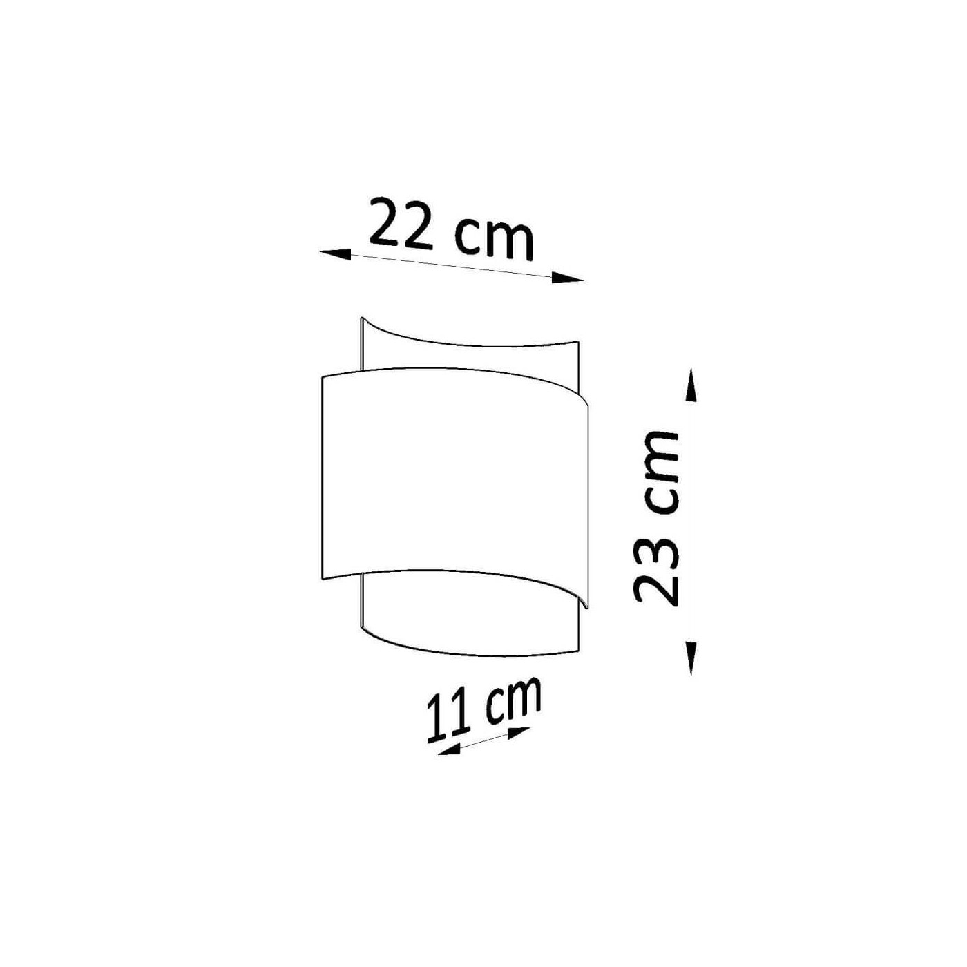 Kinkiet Impact Biały SL.0857 Sollux