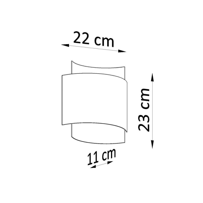 Kinkiet Impact Biały SL.0857 Sollux