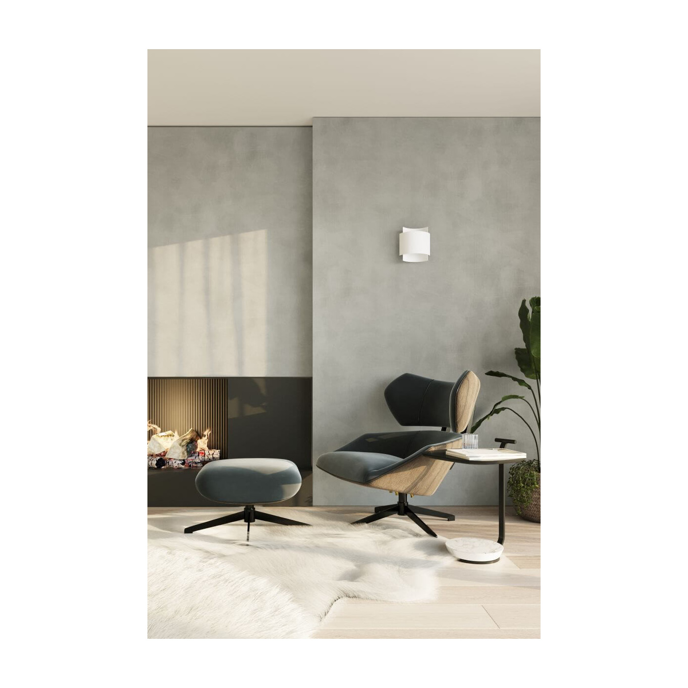 Kinkiet Impact Biały SL.0857 Sollux