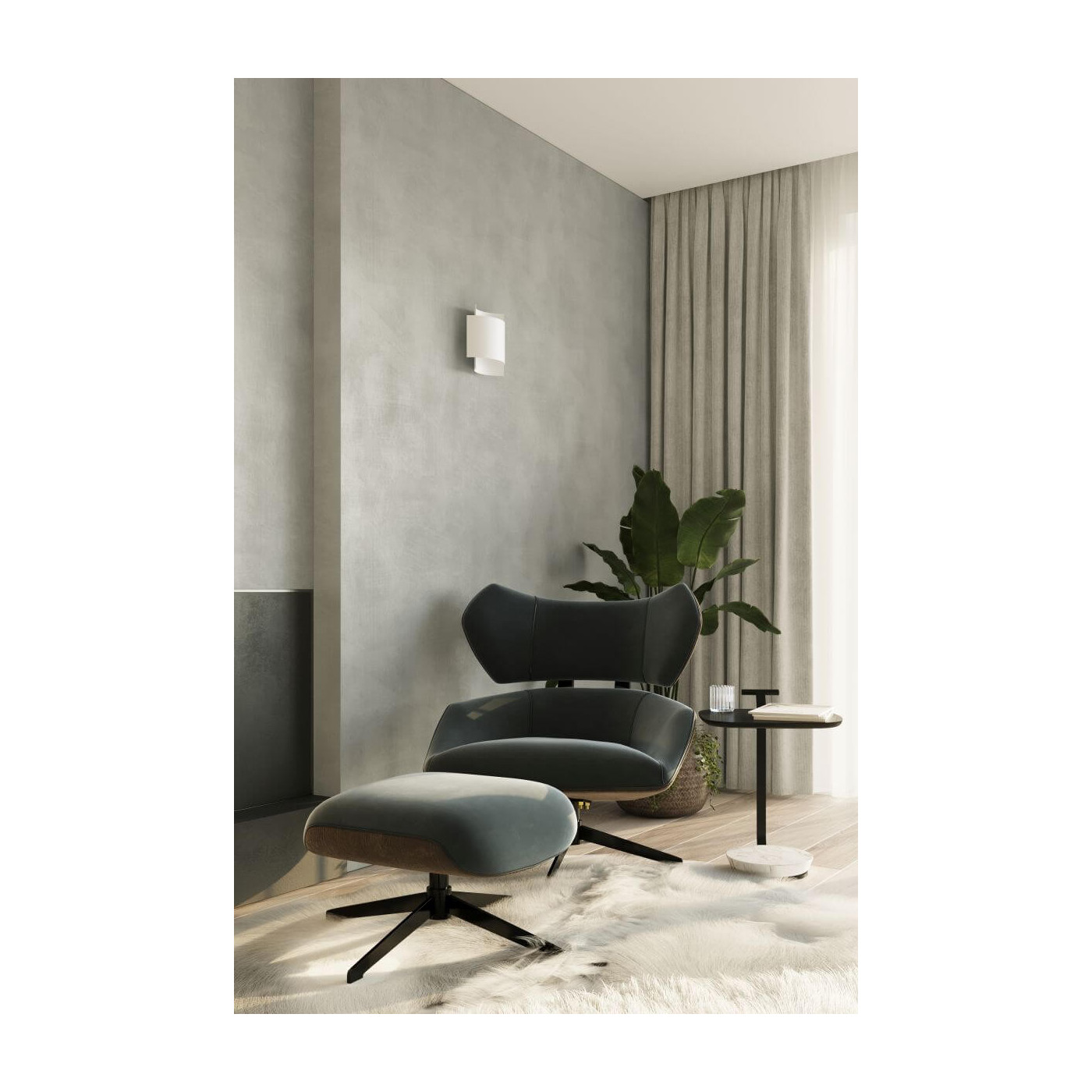 Kinkiet Impact Biały SL.0857 Sollux