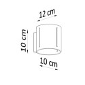 Kinkiet Inez Czarny SL.0353 Sollux