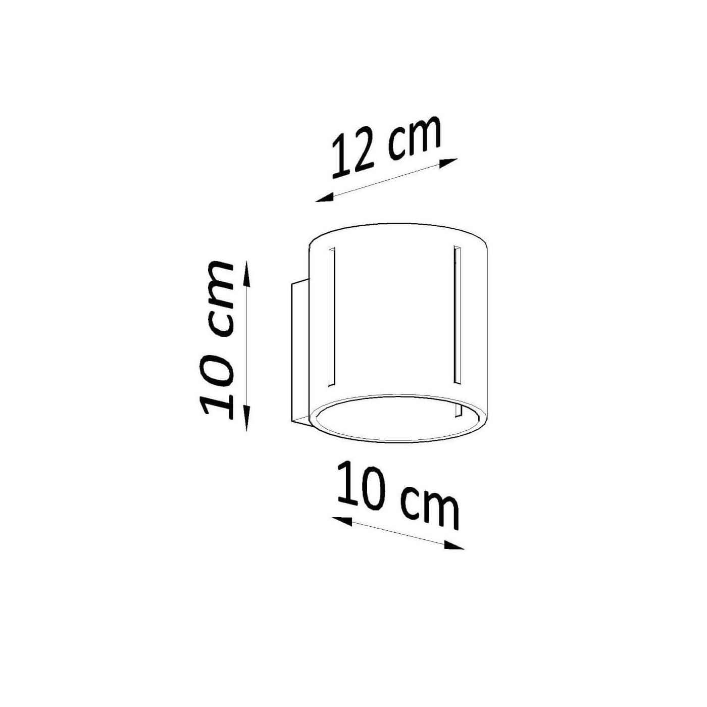 Kinkiet Inez Czarny SL.0353 Sollux