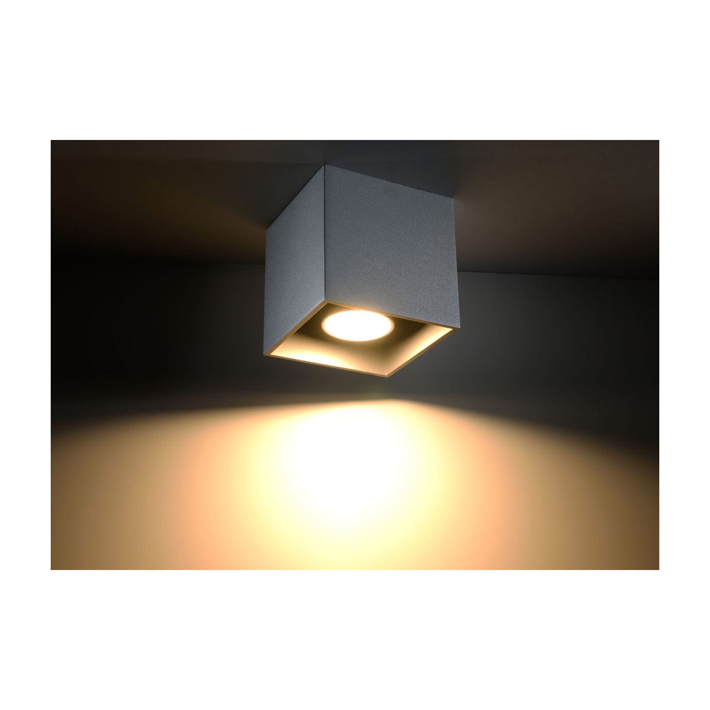 Plafon Quad 1 Szary SL.0024 Sollux