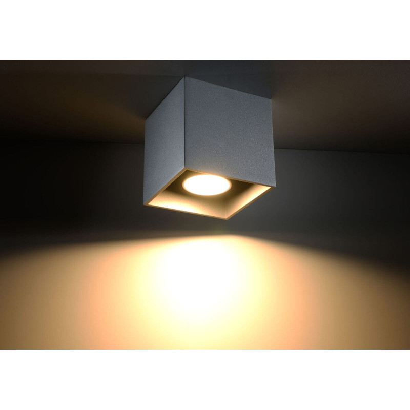 Plafon Quad 1 Szary SL.0024 Sollux