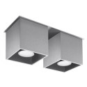 Plafon Quad 2 Szary SL.0064 Sollux