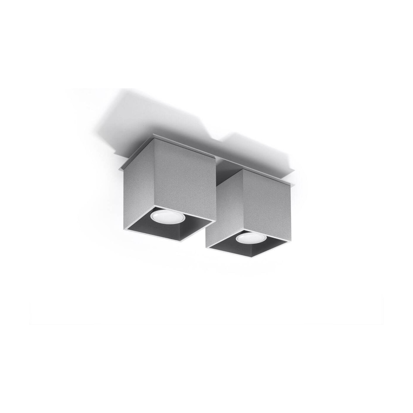 Plafon Quad 2 Szary SL.0064 Sollux
