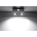 Plafon Quad 2 Szary SL.0064 Sollux
