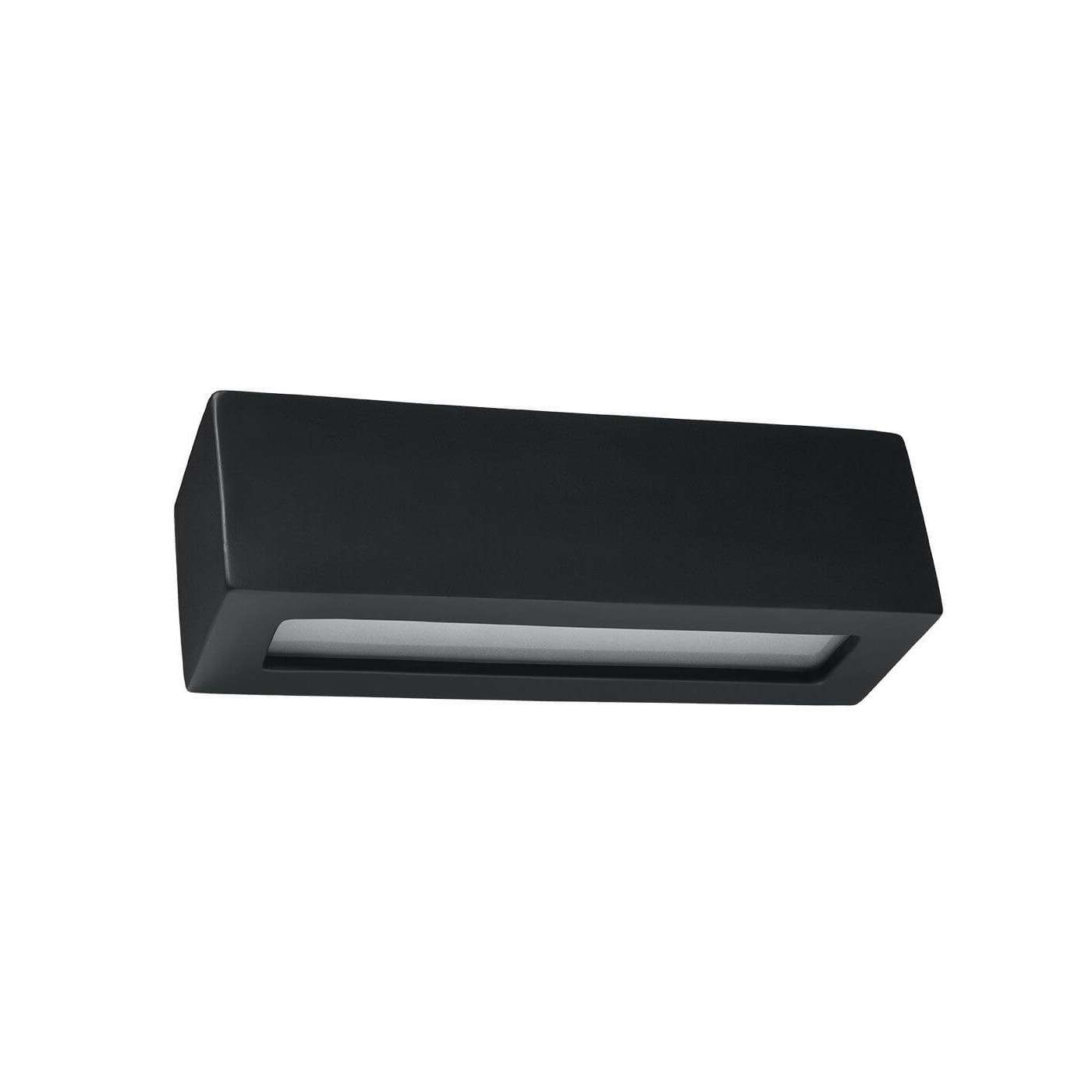 Kinkiet Ceramiczny Vega Czarny SL.0878 Sollux