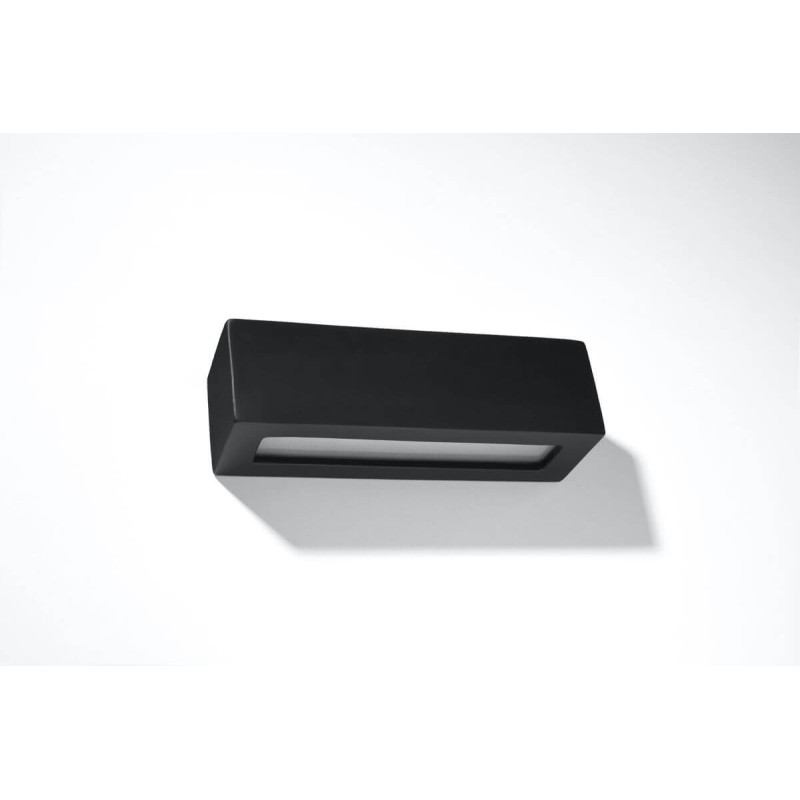 Kinkiet Ceramiczny Vega Czarny SL.0878 Sollux