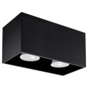 Plafon Quad Maxi Czarny SL.0381 Sollux