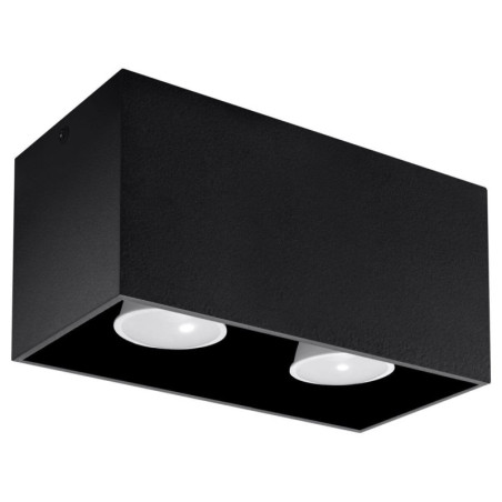 Plafon Quad Maxi Czarny SL.0381 Sollux