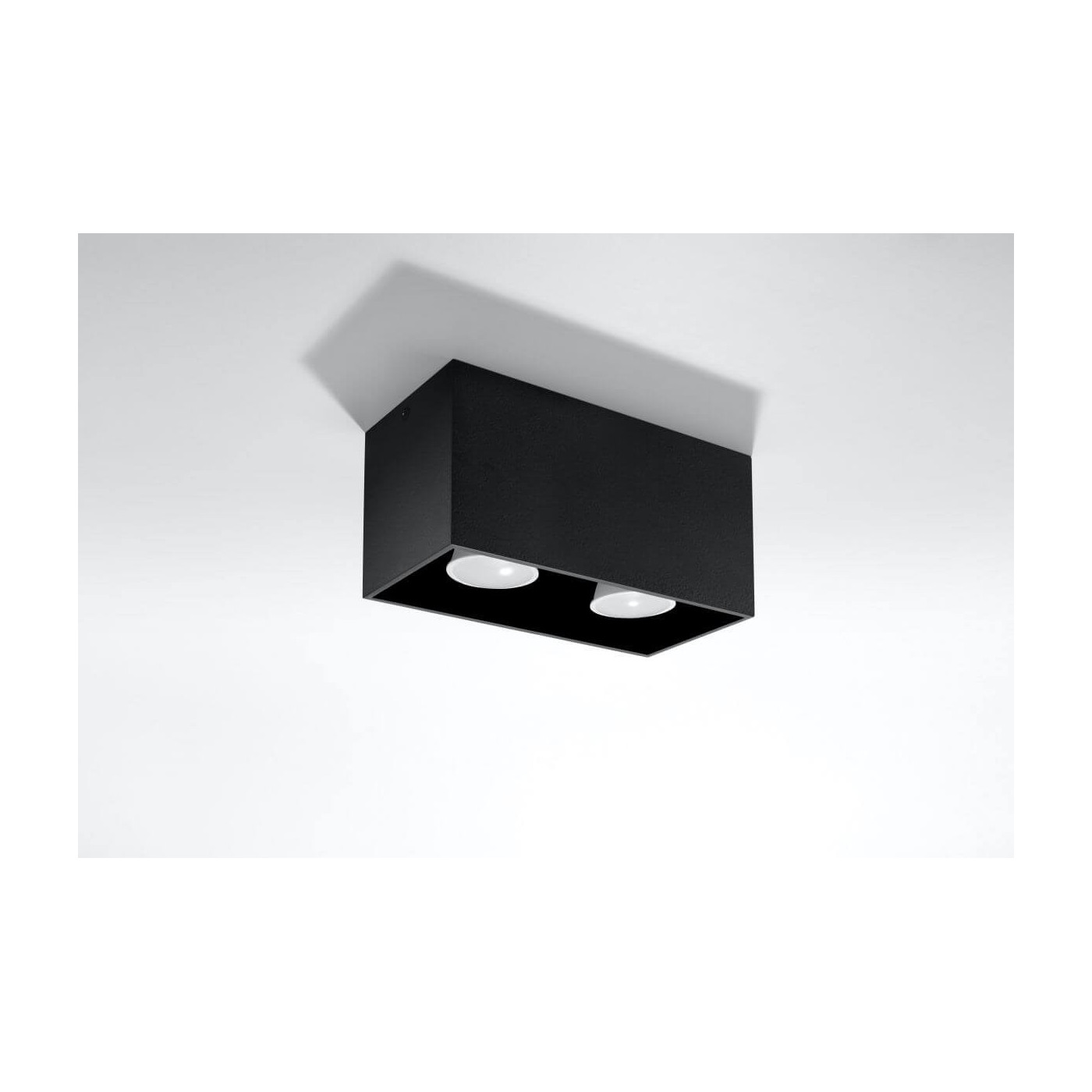Plafon Quad Maxi Czarny SL.0381 Sollux