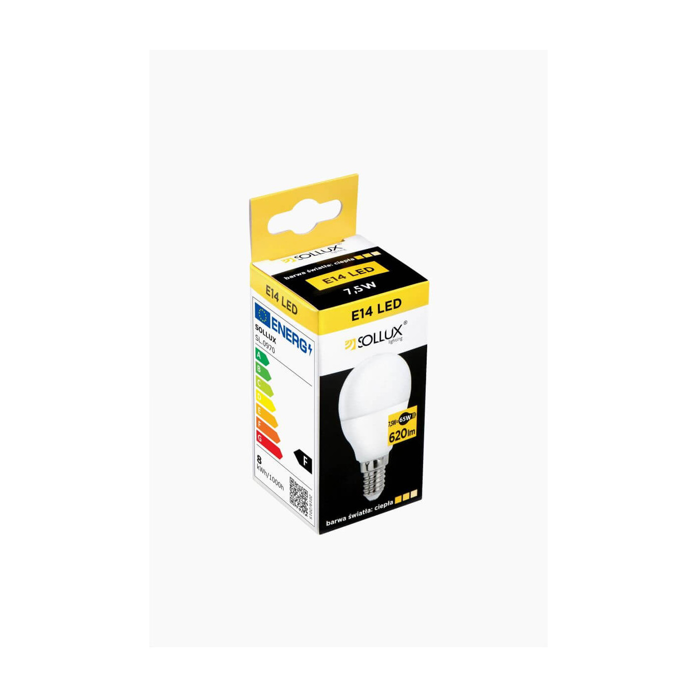 Żarówka LED E14 3000K 7,5W 620lm SL.0970 Sollux