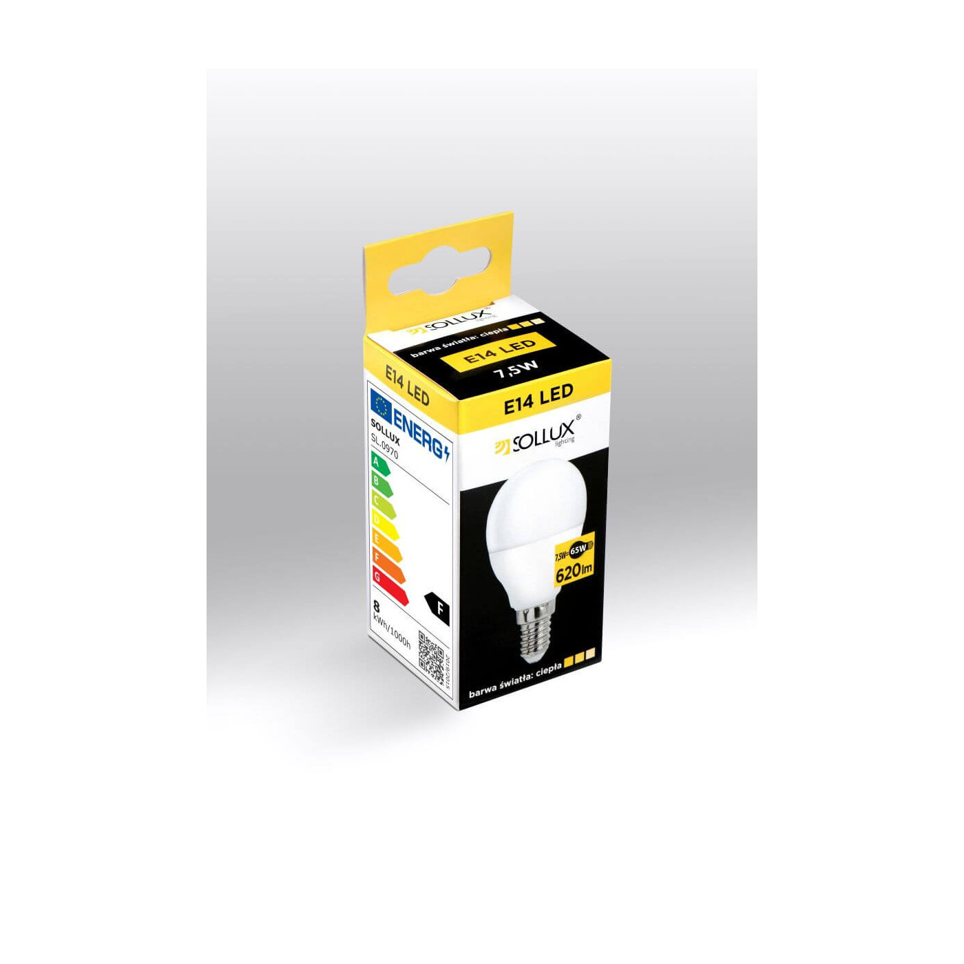 Żarówka LED E14 3000K 7,5W 620lm SL.0970 Sollux