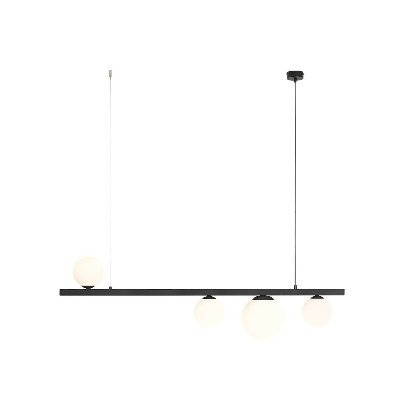 Lampa Wisząca Garda 4 Black 1099L1 Aldex