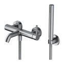 Bateria Wannowa Z Zestawem Prysznicowym Y Nikiel Y1231NI Omnires
