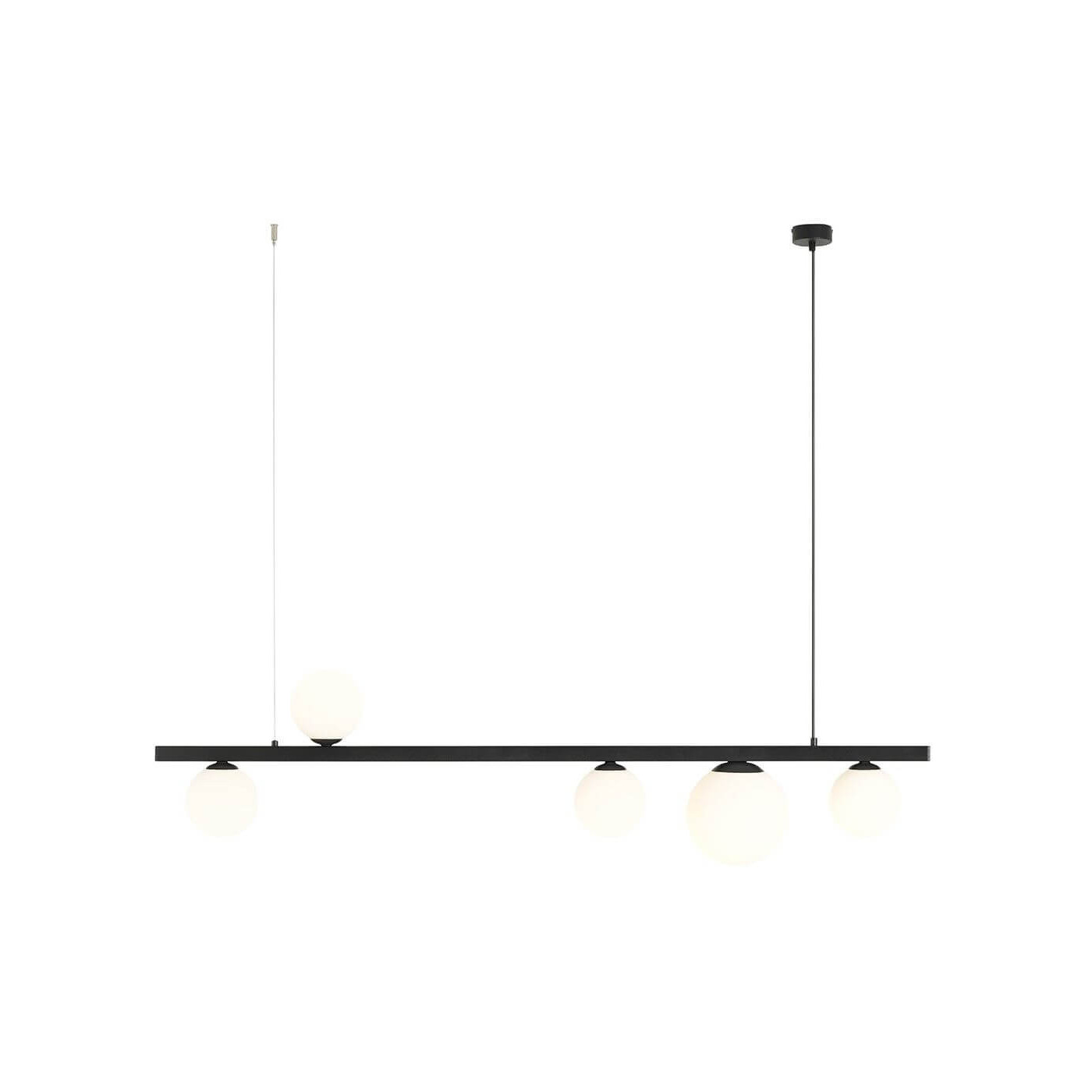 Lampa Wisząca Garda 5 Black 1099F1 Aldex