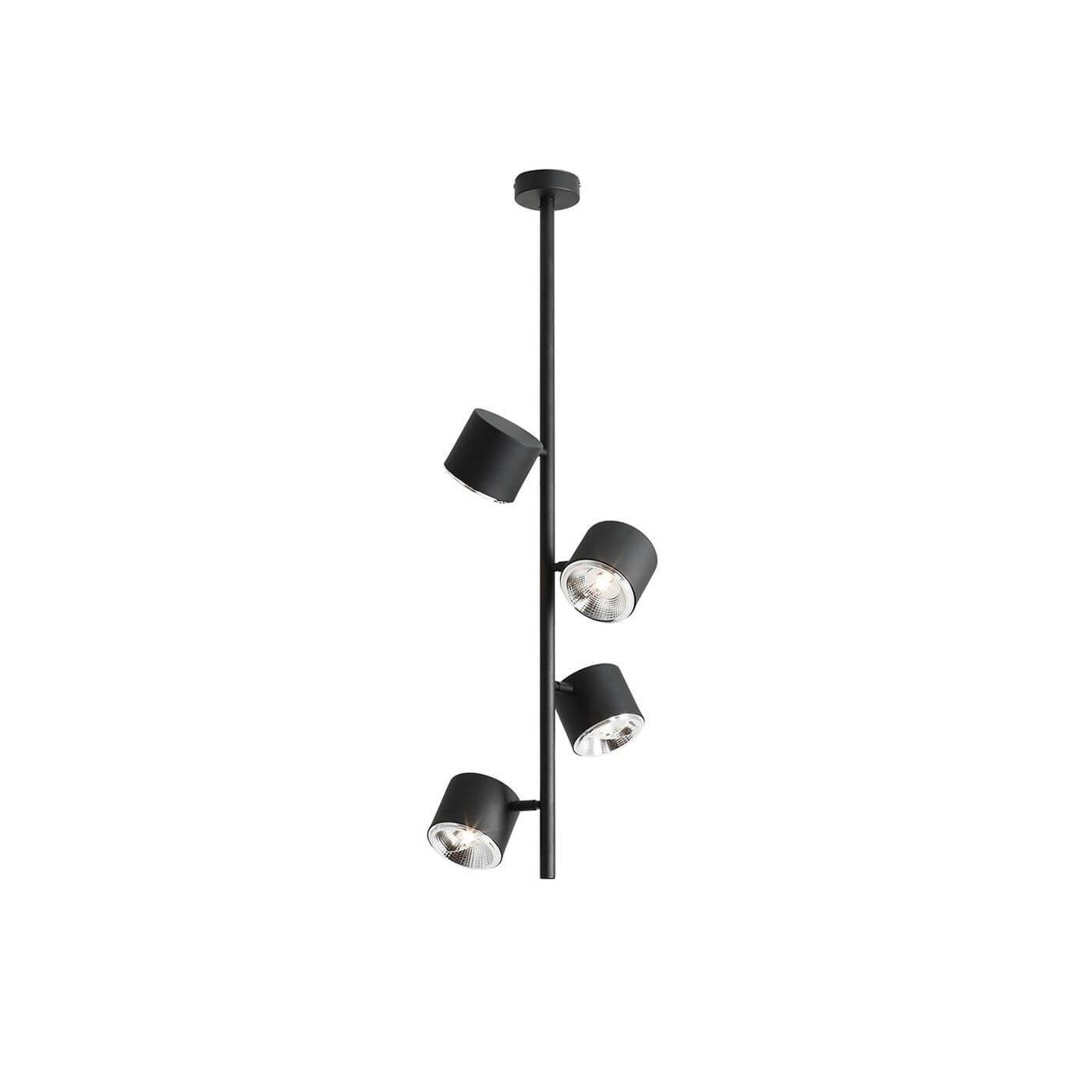 Lampa Sufitowa Plafon Bot 4 Black Pionowy 1047PL_L2 Aldex