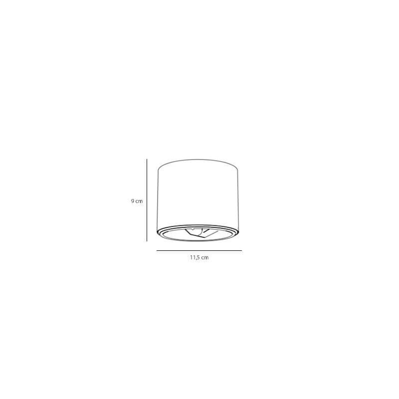 Lampa Sufitowa Plafon Bot Black 1047PL_G Aldex
