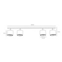 Lampa Sufitowa Plafon Bot 2x2 White 1046PL_L1 Aldex