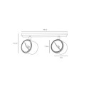 Lampa Sufitowa Plafon Bot 2 White 1046PL_H Aldex