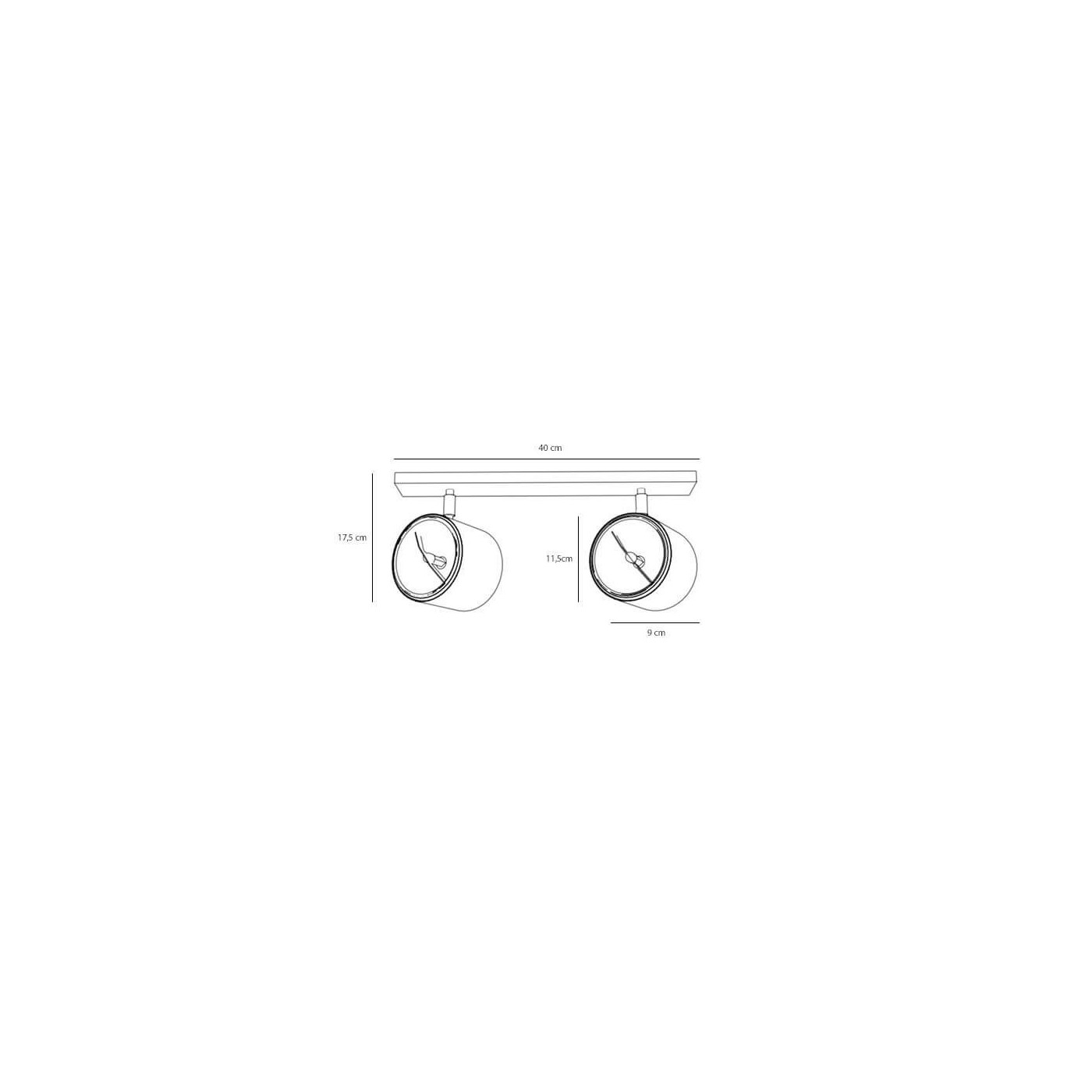 Lampa Sufitowa Plafon Bot 2 White 1046PL_H Aldex