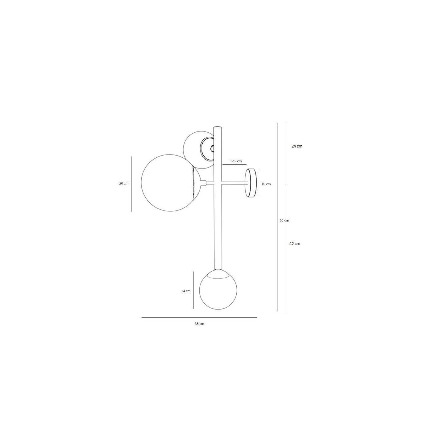 Kinkiet Dione 3 White 1092Y Aldex