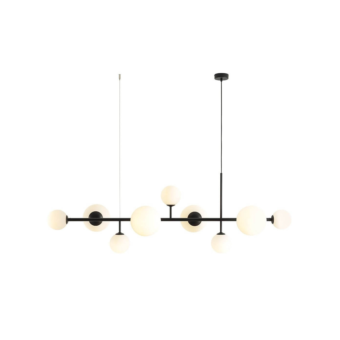 Lampa Wisząca Dione 9 Black 1092N1 Aldex