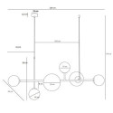 Lampa Wisząca Dione 6 Cream 1092K9 Aldex